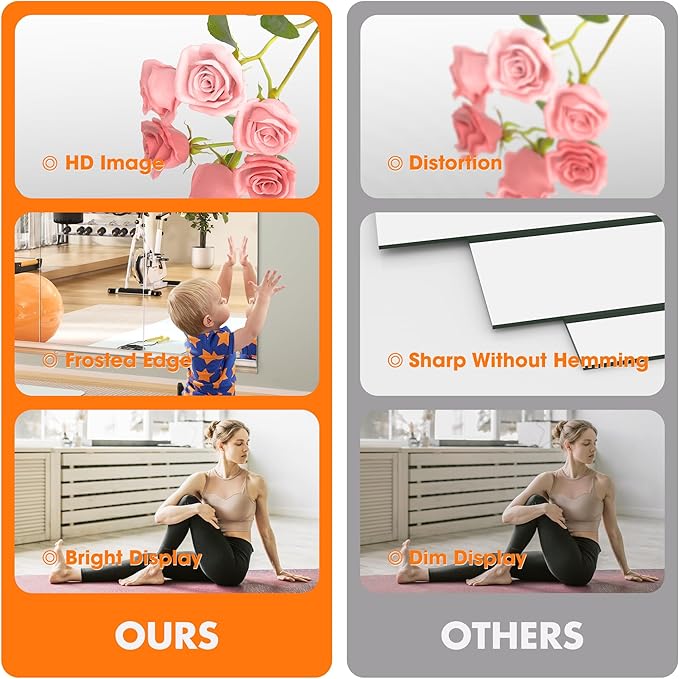 Hasipu Home Gym Mirror 55" L x 17" W - Image 4