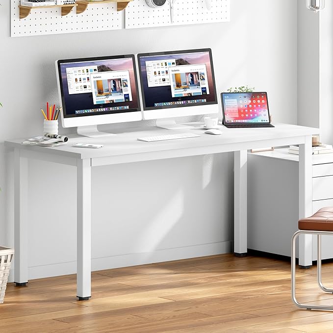 DlandHome 63 inches X-Large Computer Desk, Composite Wood Board School Desk - Image 7