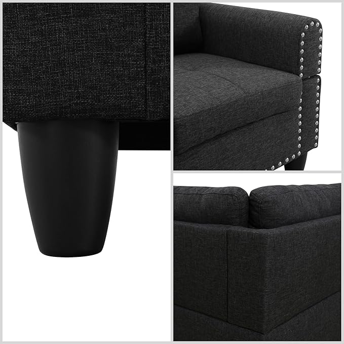 L Shaped Sectional Couches for Living Room, Modular 4 Seat Sofa - Image 6