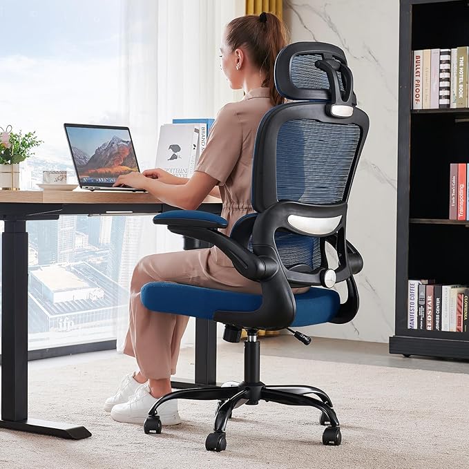 TRALT Office Chair Ergonomic Desk Chair, 330 LBS Home Mesh Office Desk Chairs by TRALT