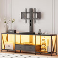 63" W TV Stand with Mount for 50, Entertainment Center with Power Outlet and by ElevateYourLivingSpace