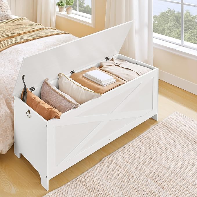47.2" Toy Chest, Sturdy Entryway Storage Chest - Image 4