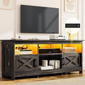 DWVO TV Stand for up to 65 Inch TV, Entertainment Center by DWVO