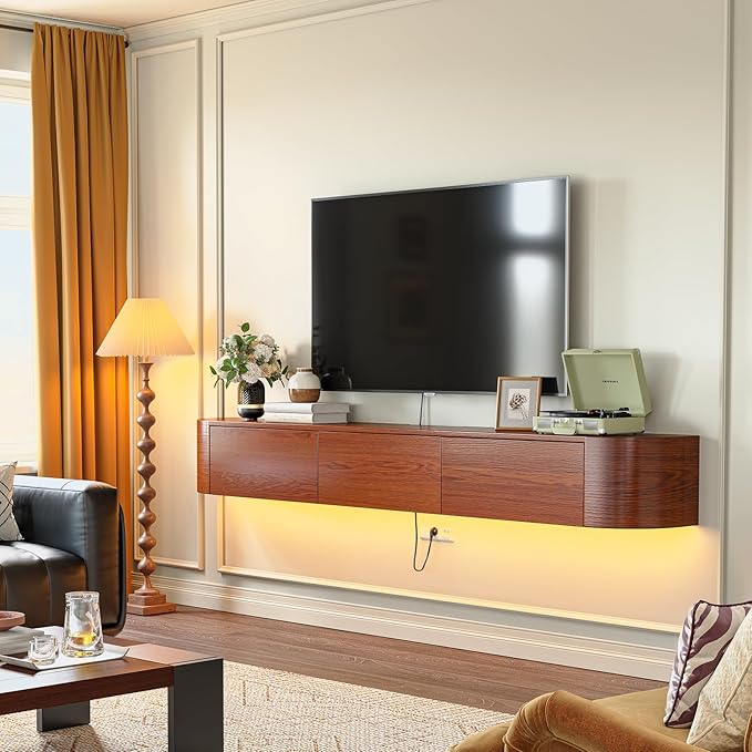 Fully Assembled Floating TV Stand by FloatiCasa