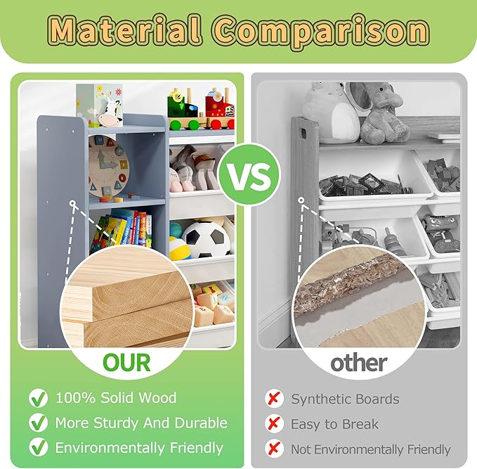 MallBest 4-Tier Kids' Toy Storage Organizer Shelf - Image 5