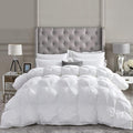 Luxurious All-Season Goose Down Feather Fiber Comforter Oversize Queen Duvet by EgyptianBedding