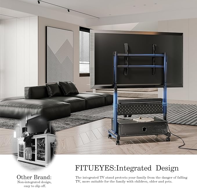 FITUEYES Rolling TV Floor Stand - Image 5