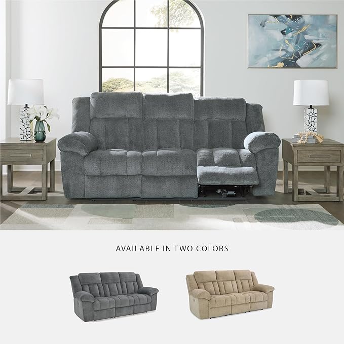 Signature Design by Ashley Tip-Off Modern Wall Hugger Power Reclining Sofa - Image 7