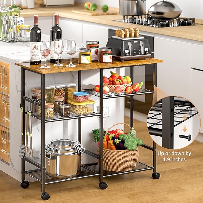 Kitchen Microwave Cart, Microwave Stand - Image 5