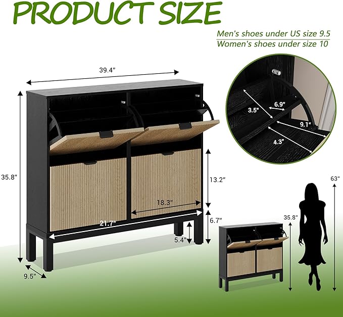 GarveeHome Shoe Storage Cabinet - Image 2