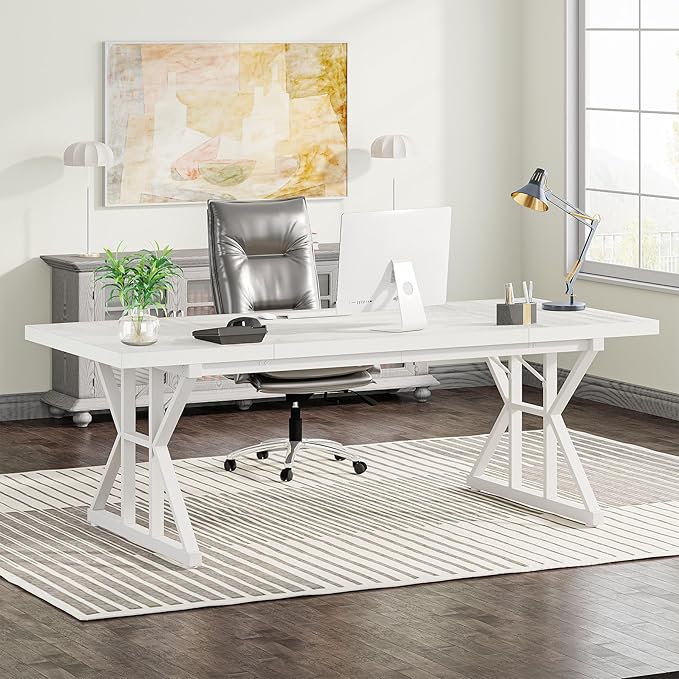 Tribesigns 70.8-Inch Executive Desk, Large Computer Office Desk Workstation by Tribesigns