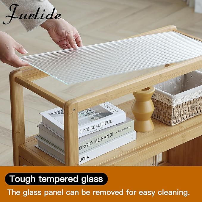 Rattan Nightstand Side Table - Image 8