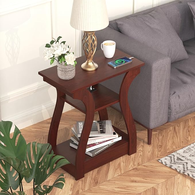 End Tables Living Room, Cherry End Table - Image 7
