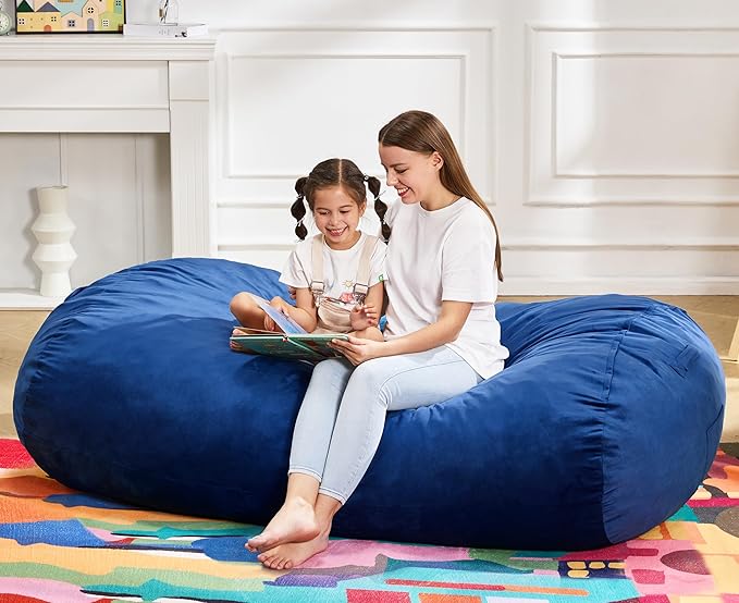 Hobestluk 5FT Bean Bag Chair Large Beanbag Lounger - Image 3
