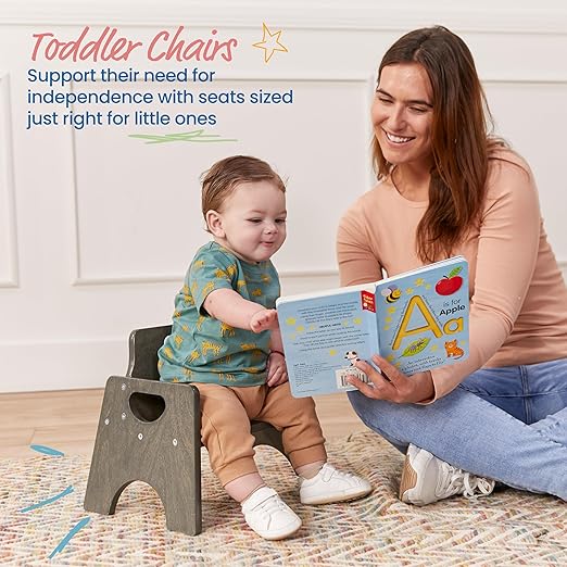 ECR4Kids Stackable Wooden Toddler Chair, Kids Furniture - Image 4