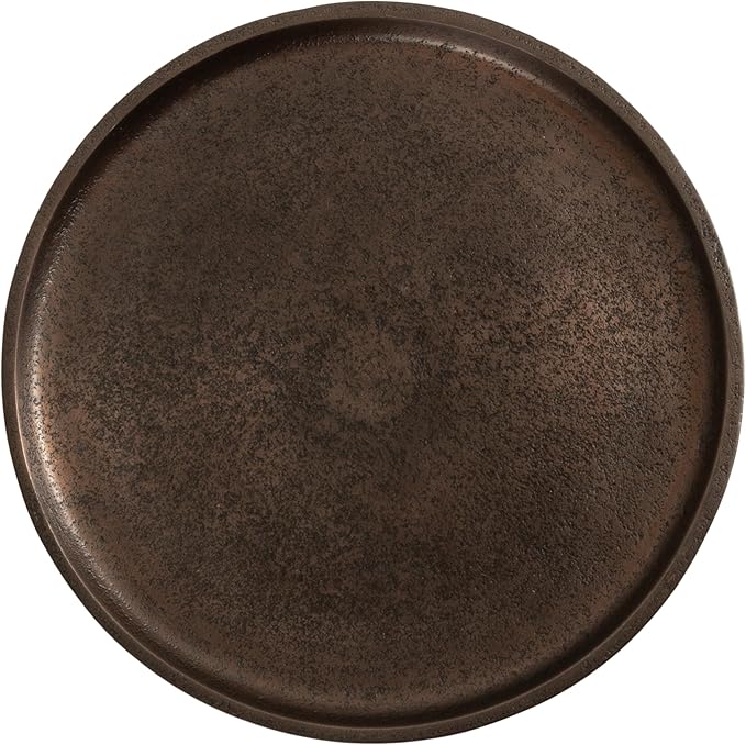 Kate and Laurel Truxton Modern Round Metal Drink Table, Transitional Cast - Image 7