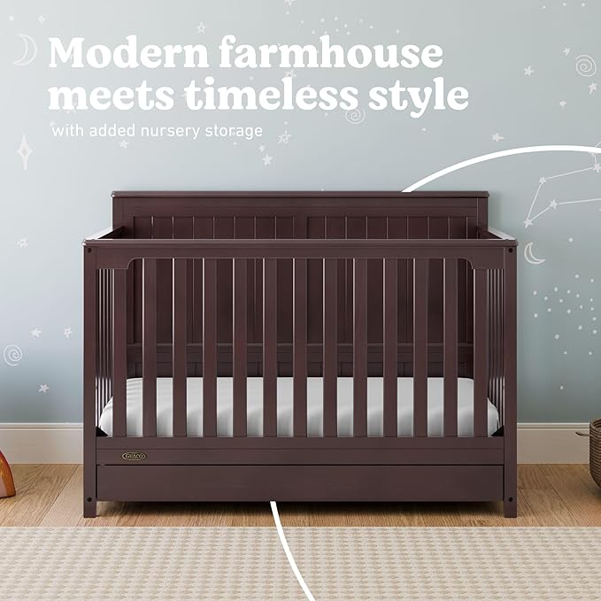 Graco Hadley 5-in-1 Convertible Crib - Image 4