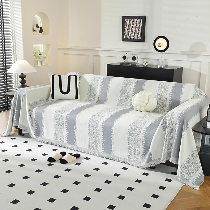 LUFEIJIASHI Boho Couch Covers for Sofa Non Slip Sofa Covers Washable Couch by LUFEIJIASHI