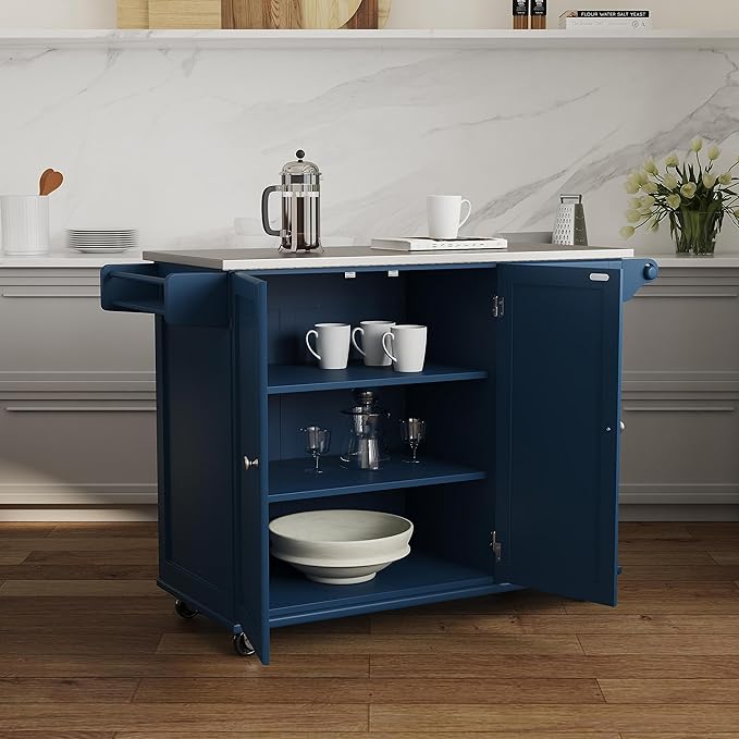 homestyles Mobile Kitchen Island Cart - Image 4