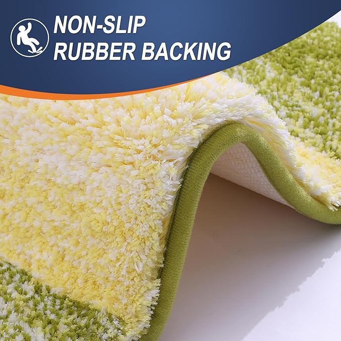 OLANLY Luxury Toilet Rugs U-Shaped 24x20, Extra Soft and Absorbent Microfiber - Image 5