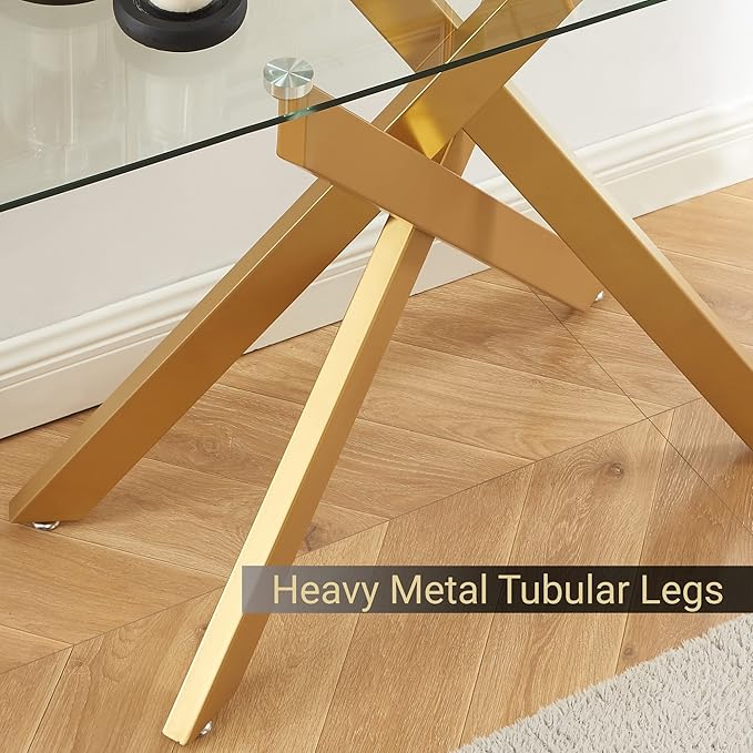 Modern Cross-Leg Console Table - Image 6