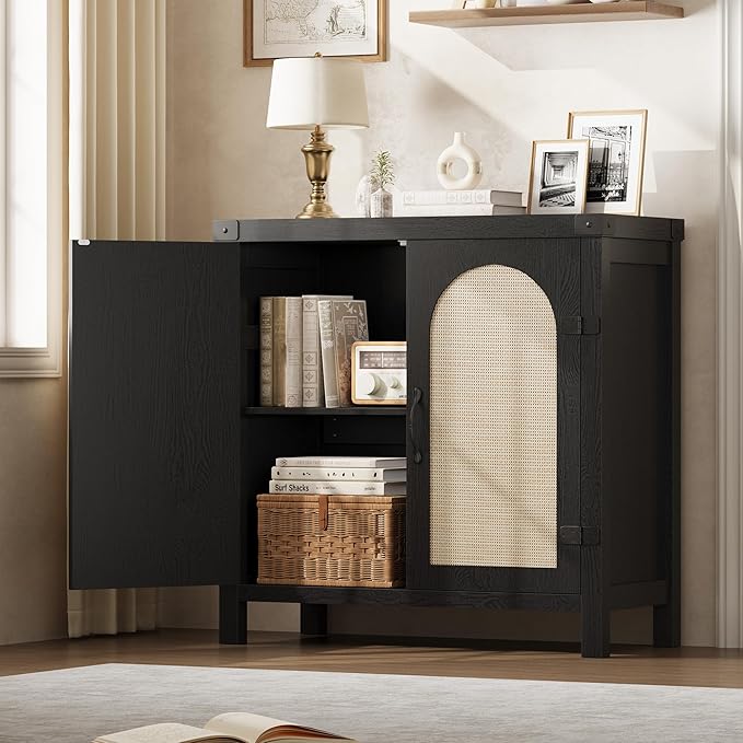 Garvee 31.5'' Small Rattan Buffet Cabinet by Garvee