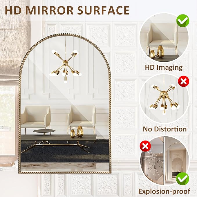 Arched Wall Mirror for Bathroom - Image 6
