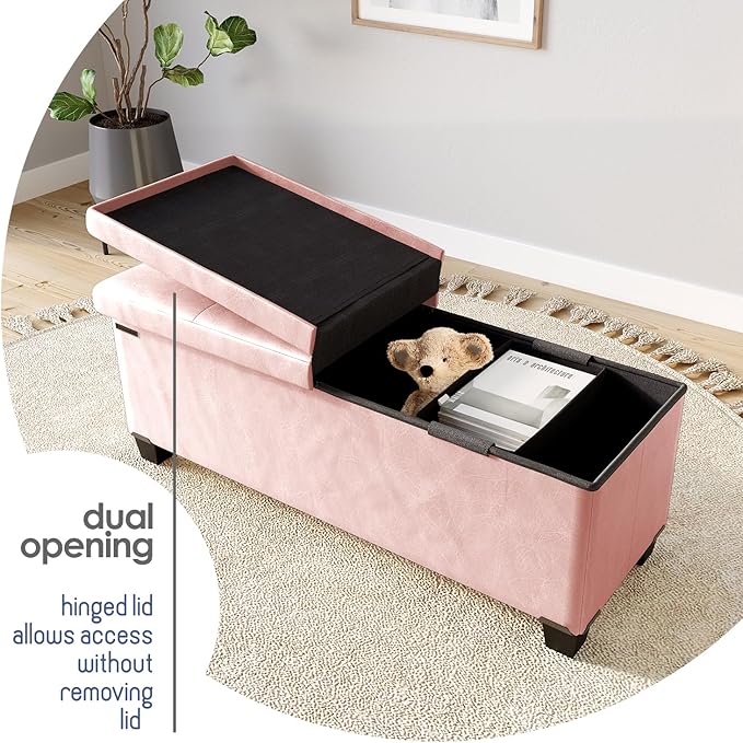 STORAGEBUD Storage Ottoman Bench - Image 9