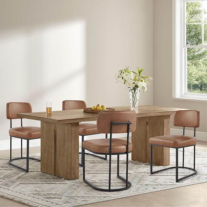 Dining Chairs Set of 6, Upholstered Modern Kitchen Chairs by Kislot