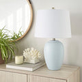 Nourison Home 23" Coastal Blue Ceramic Pot Table Lamp by NourisonHome