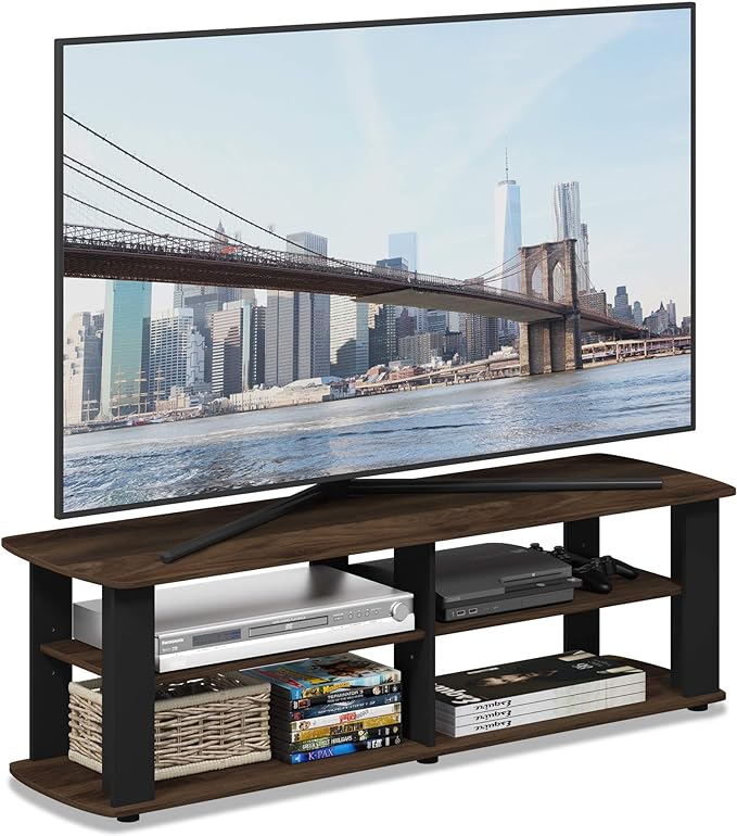 FURINNO Nelly Entertainment Center TV Stand, Short 43.3" x13.4 x13.1, Columbia by Furinno-FitsYourSpaceFitsYourBudget