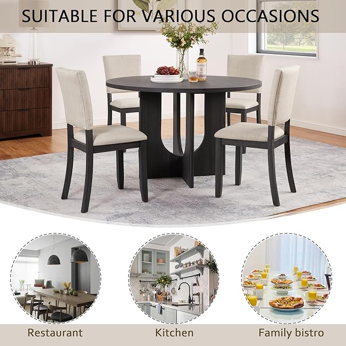 Ball & Cast 5 Piece Dining Table Set - Image 4