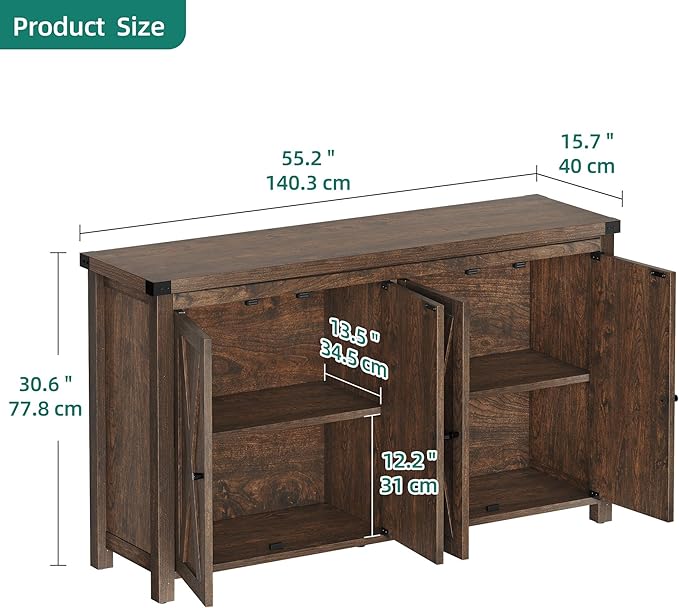 YITAHOME 55'' Buffet Cabinet - Image 2