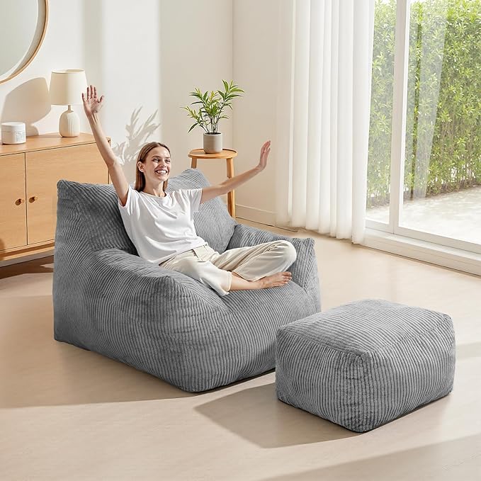 INMOZATA Bean Bag Chair for Adults, 3FT Beanbag Chair by INMOZATA