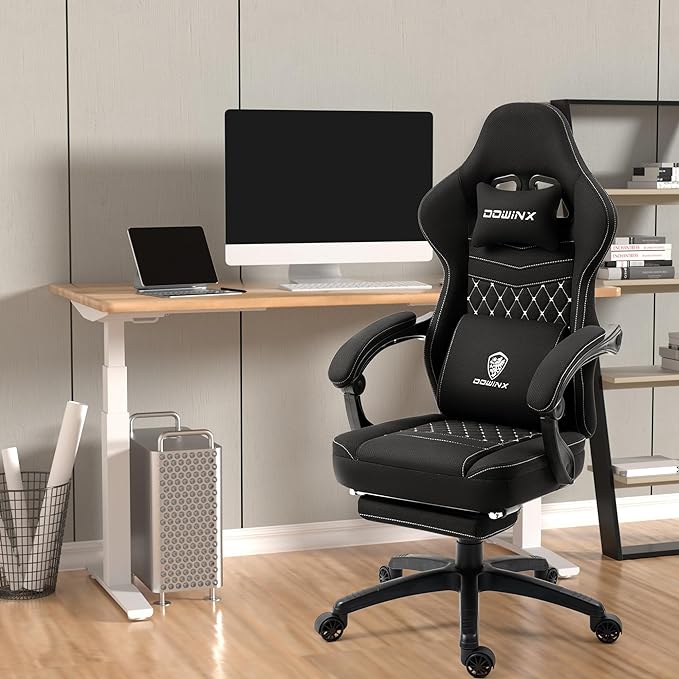 Dowinx Gaming Chair Breathable Fabric Game Chair - Image 2