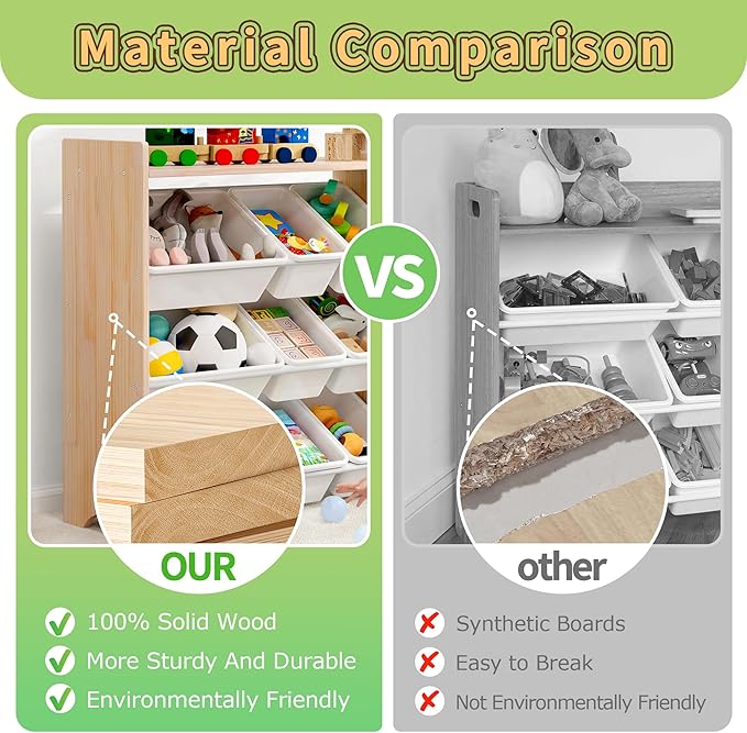 MallBest 4-Tier Kids' Toy Storage Organizer Shelf - Image 5