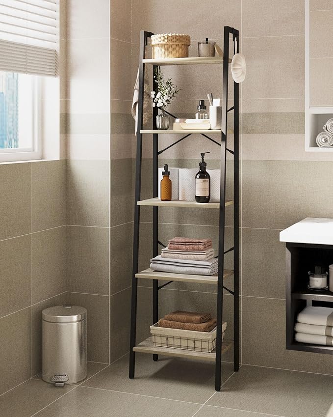 Ladder Shelf, Bookshelf Bookcase, Freestanding Corner Storage Shelve - Image 6