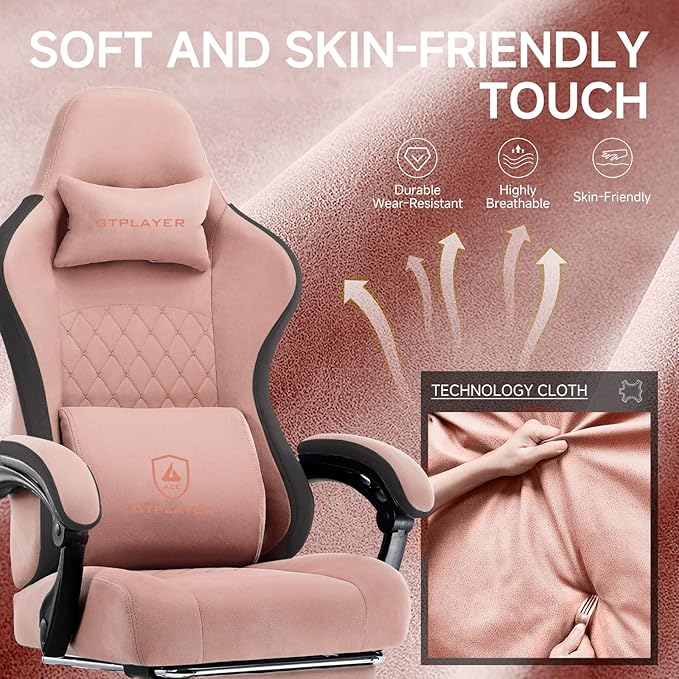 GTPLAYER Office Chair, Gaming Computer Desk Fabric Chair - Image 4