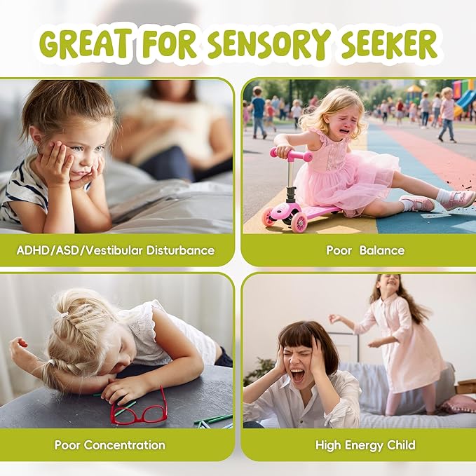 Spinning Chair for Autistic Kids, Autism Sensory Spinning Chairs Sensory Swivel - Image 6