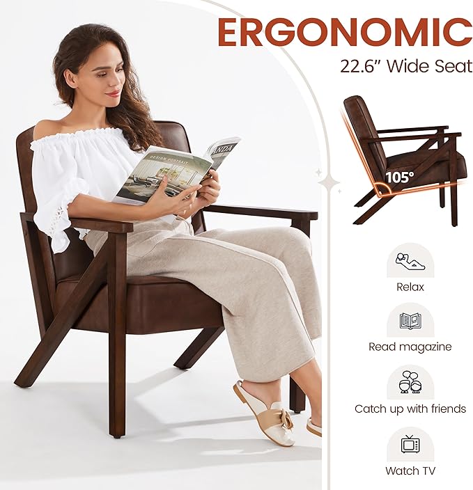 Yaheetech Accent Chair, Armchair - Image 5
