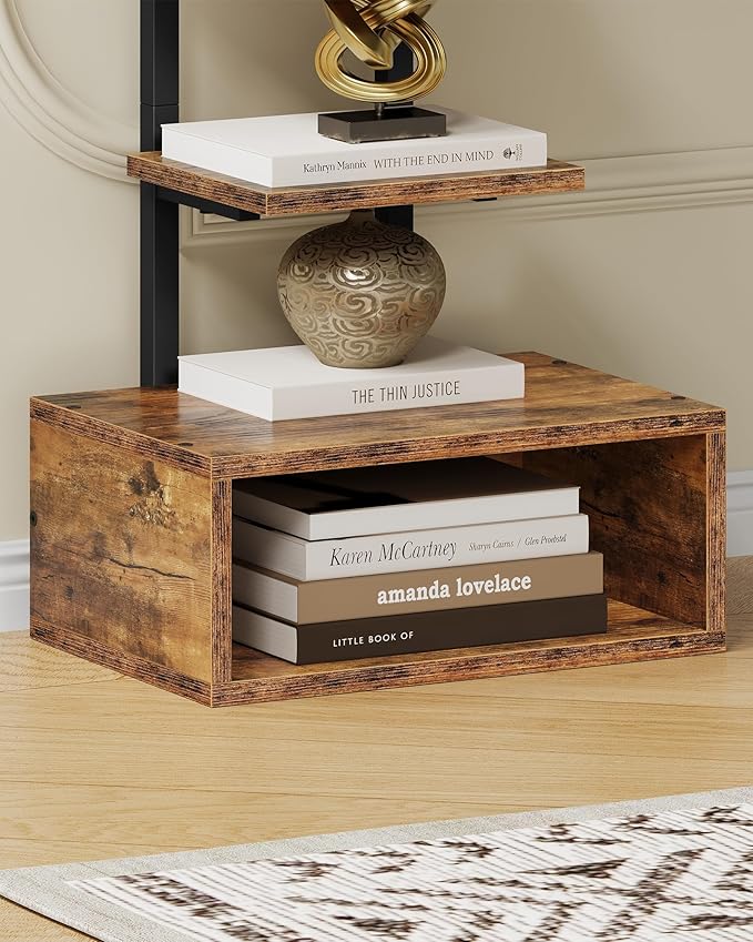 8-Tier Bookshelf, LED Bookcase - Image 4