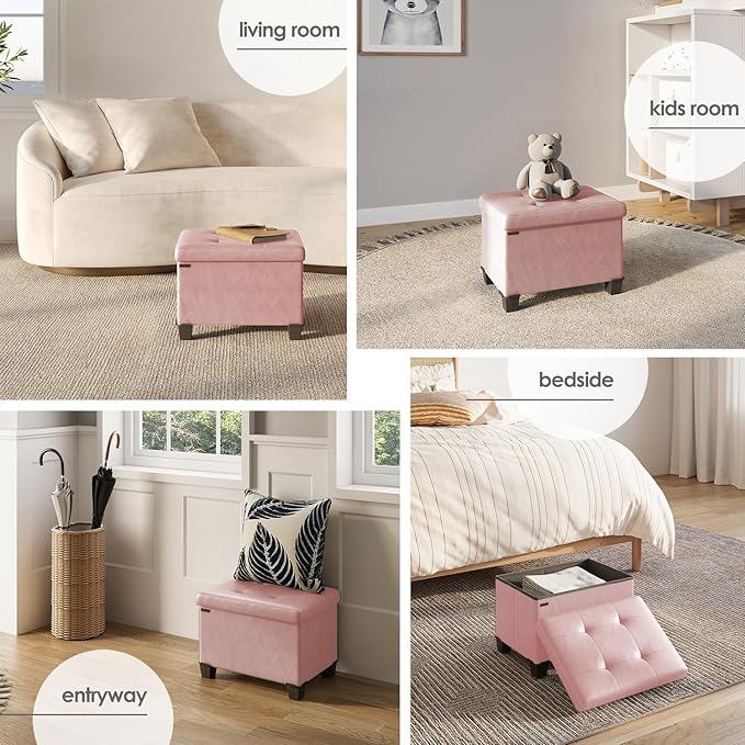 STORAGEBUD Storage Ottoman Cube - Image 4