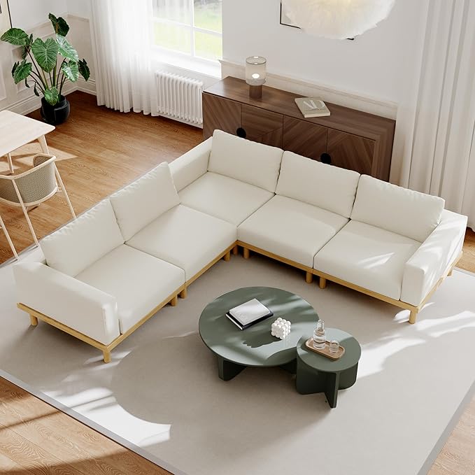 Acanva Minimalist Modular Sectional Sofa - Image 5