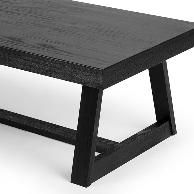 Plank+Beam Classic Rectangular Coffee Table, 48 Inch Farmhouse Coffee Table - Image 6