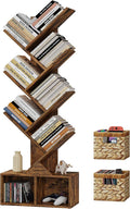 Vagusicc 6 Tier Tree Bookshelf, Small Bookcase by Vagusicc