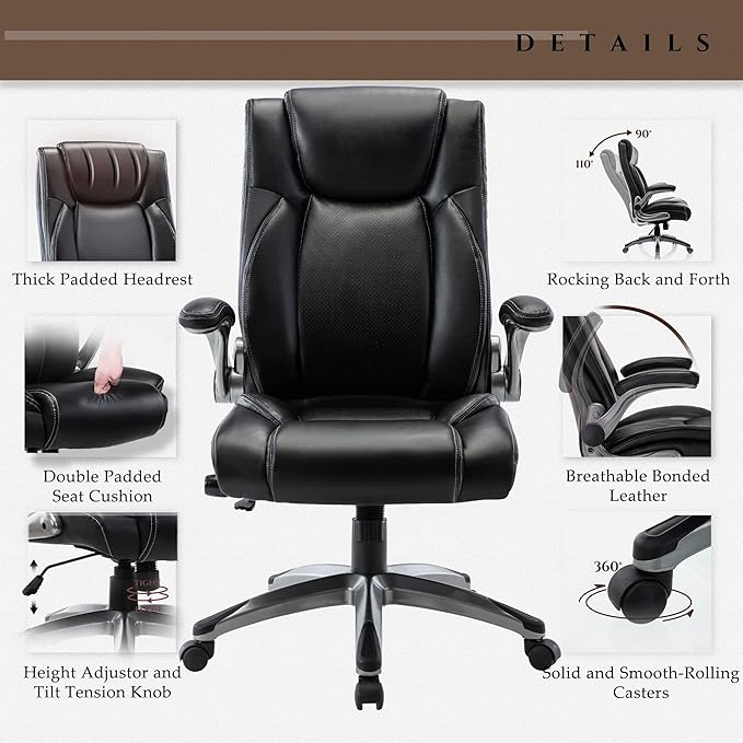 COLAMY Ergonomic Home Office Chair-Adjustable Lumbar Support - Image 5