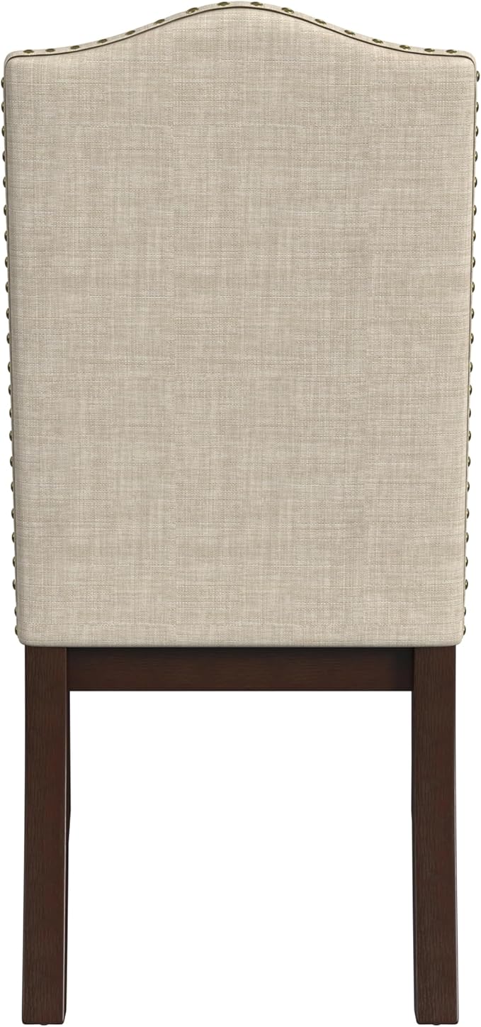 HomePop Scalloped Back Dining Chair - Image 7