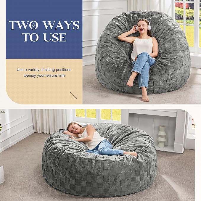 Hobestluk Bean Bag Chairs Beanbag Chair - Image 3