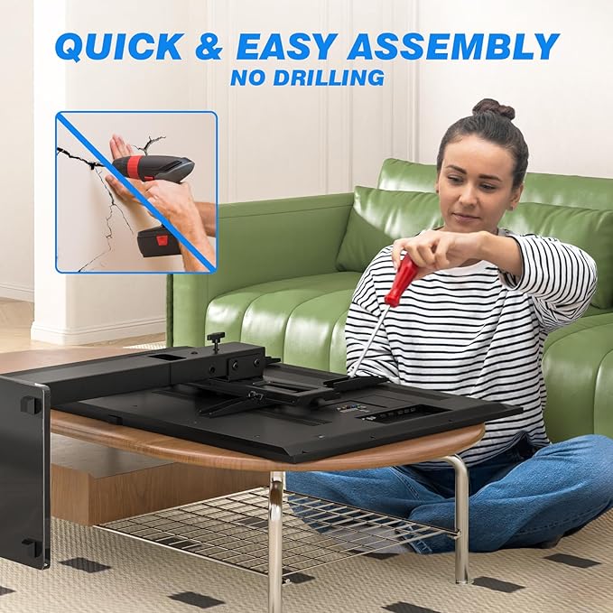 Rfiver Universal Swivel TV Stand Table Top TV Stand - Image 8