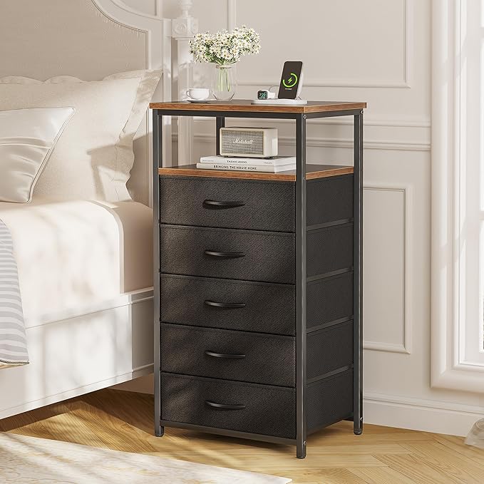 Huuger 5 Drawers Tall Dresser - Image 7